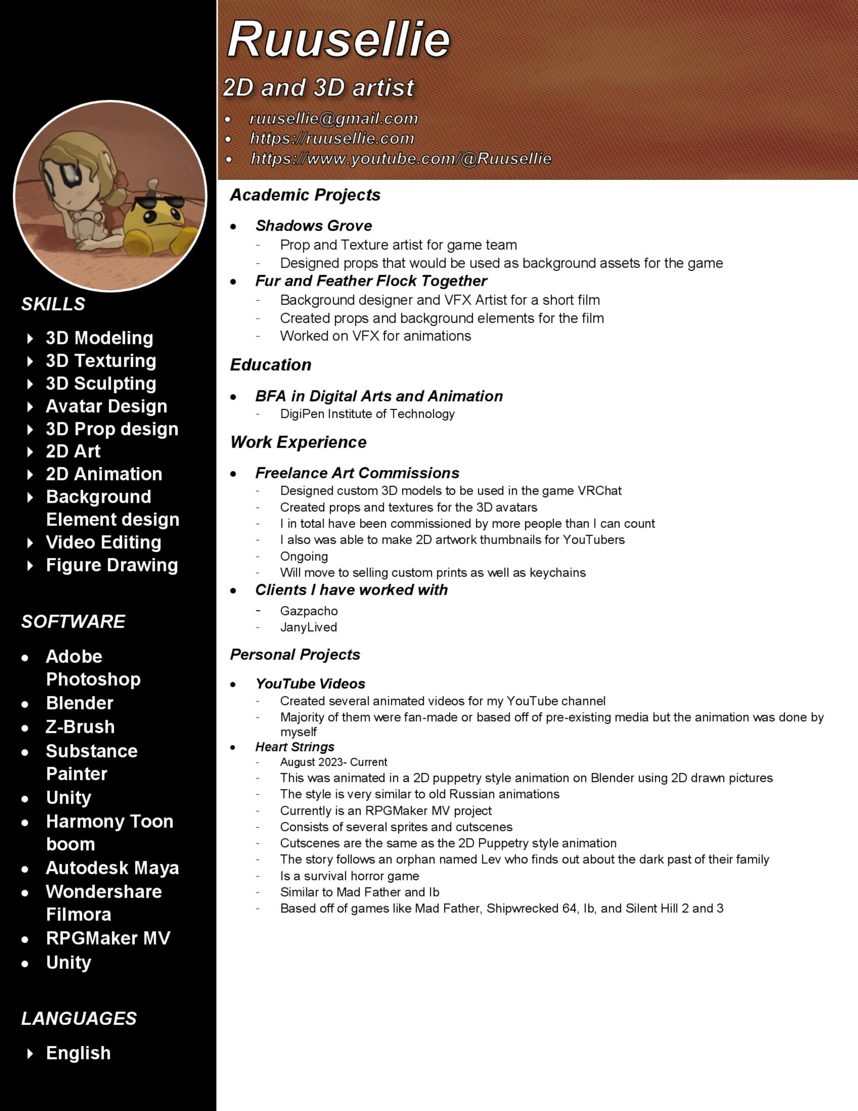 My resume My resume